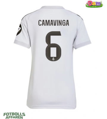 Real Madrid Eduardo Camavinga #6 Hemmatröja Kvinnor 2025-26 Kortärmad